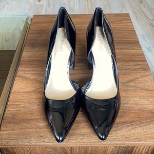 Nine West Anisa D’orsay block Leather Heels